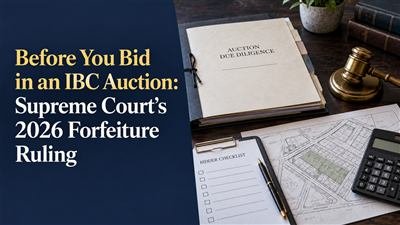 Before You Bid in an IBC Auction: Supreme Court's 2026 Forfeiture Ruling