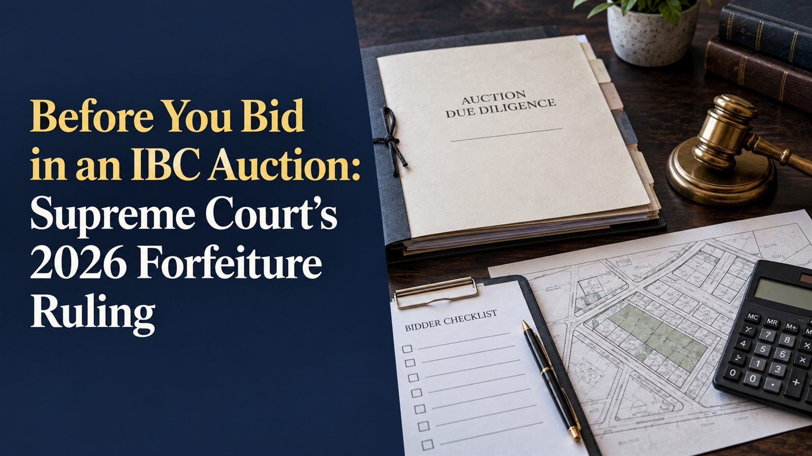 Before You Bid in an IBC Auction: Supreme Court's 2026 Forfeiture Ruling